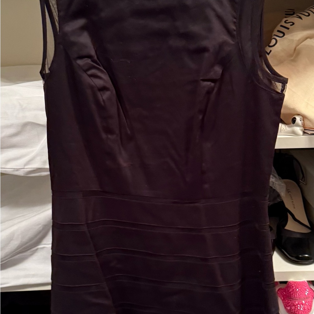 Ann Taylor Black Midi Dress